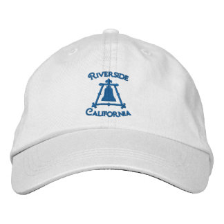 Riverside, California Raincross Fleur Design Embroidered Hat