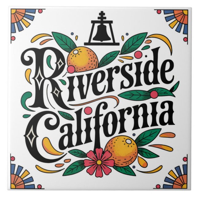 Riverside California  Tile (Front)