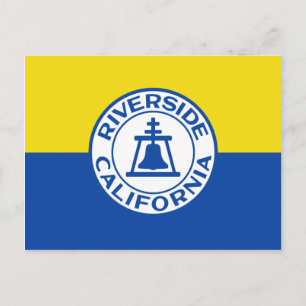 Riverside, California, United States flag Postcard