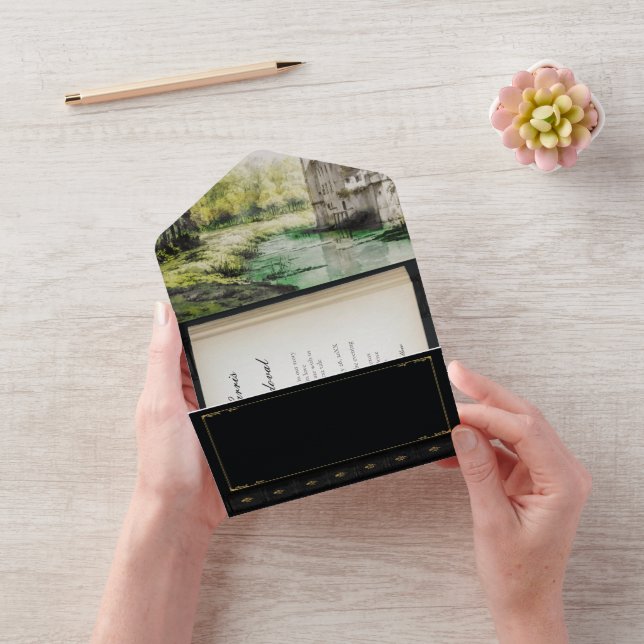 Riverside Fairytale Book Wedding Invitation (Video)