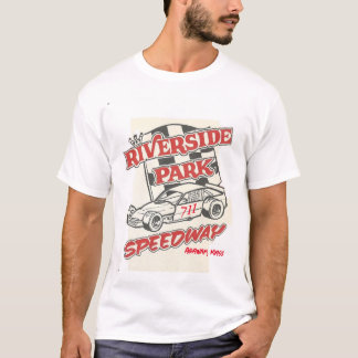 Riverside Park Speedway Polverari RETRO 2 Sided T T-Shirt