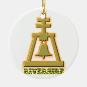 Riverside Raincross Ceramic Ornament