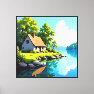 Riverside Serenity Canvas Print