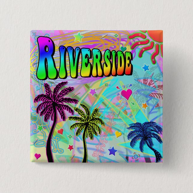 Riverside Vivid Romance Button (Front)