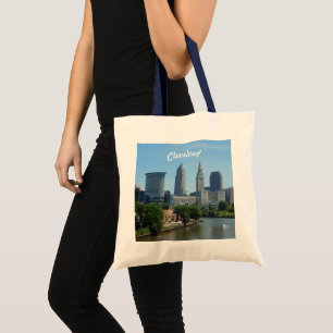 Riverview Cleveland Skyline Tote Bag