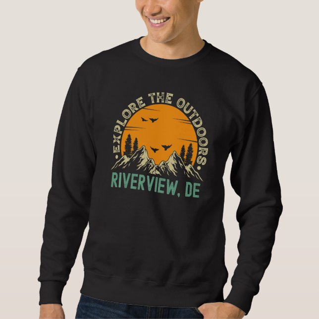 Riverview, Delaware - Explore The Outdoors Premium Sweatshirt (Front)