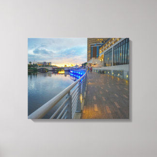 Riverwalk at Tampa Florida Canvas Print