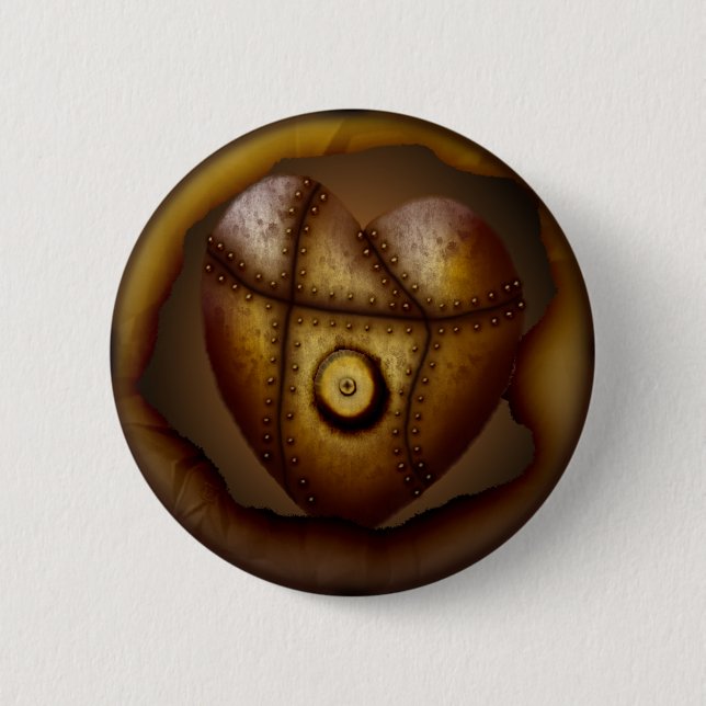 Riveted Heart, button (Front)