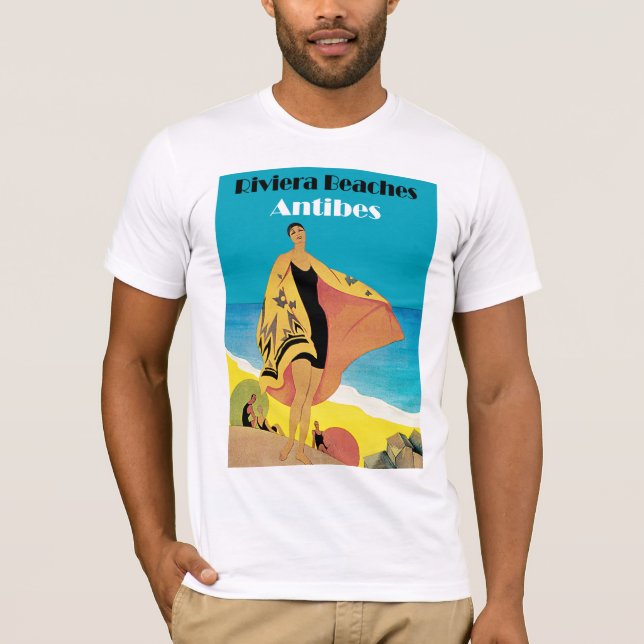 Riviera Beaches ~ Antibes T-Shirt (Front)