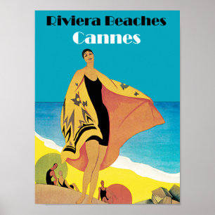 Riviera Beaches ~ Cannes Poster