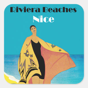 Riviera Beaches ~ Nice Square Sticker
