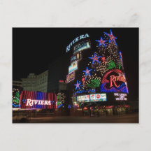 Riviera Las Vegas at Night Picture Postcards