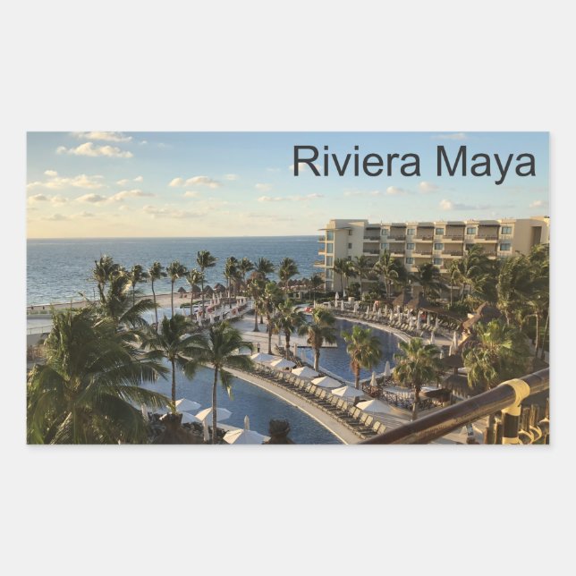 Riviera Maya Cancun Mexique - Stickers Rectangle (Devant)