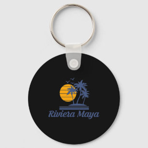 Riviera Maya Mexico Beach Tourist Souvenir Vacatio Keychain
