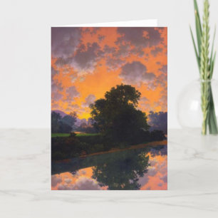 Rivière chez Scutney par la carte de voeux de