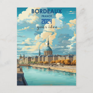 rivière de la Bourse Bordeaux France Carte Postale