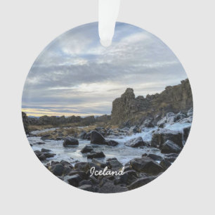 Rivière islandaise - ornement céramique