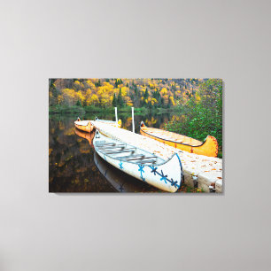 Rivière Jacques-Cartier   Rabaskas Dock Canvas Print