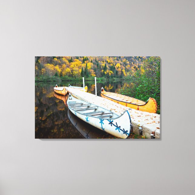 Rivière Jacques-Cartier | Rabaskas Dock Canvas Print (Front)