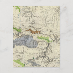 Rivière verte de la carte routière ferroviaire Uni