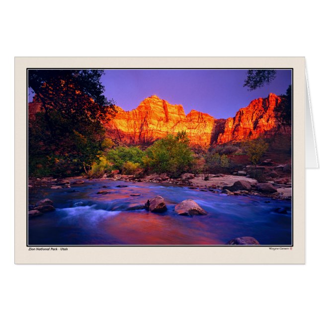 Rivière Virgin - Parc national Zion (Devant horizontal)