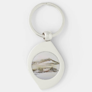 Rivington pike Horwich Watercolour      Keychain