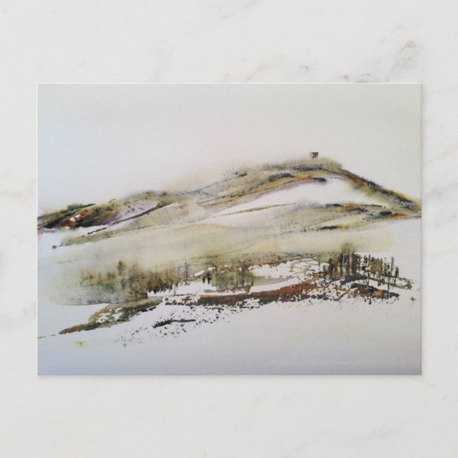 Rivington pike Horwich Watercolour  Postcard (Front)