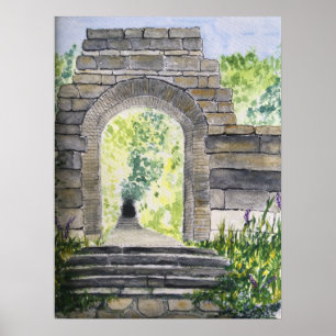 Rivington Terraced Gardens Archway Poster