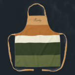 Rivku Special order Apron<br><div class="desc">This clean modern stripe design will give a professional look to your favourite Challah baker. Her baking is a work of art! Sign her name on the apron and celebrate the art of fine baking with this fresh, look. Coordinates with our Matching Striped Challa Dough Cover which you can find...</div>