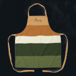 Rivku Special order Apron<br><div class="desc">This clean modern stripe design will give a professional look to your favourite Challah baker. Her baking is a work of art! Sign her name on the apron and celebrate the art of fine baking with this fresh, look. Coordinates with our Matching Striped Challa Dough Cover which you can find...</div>