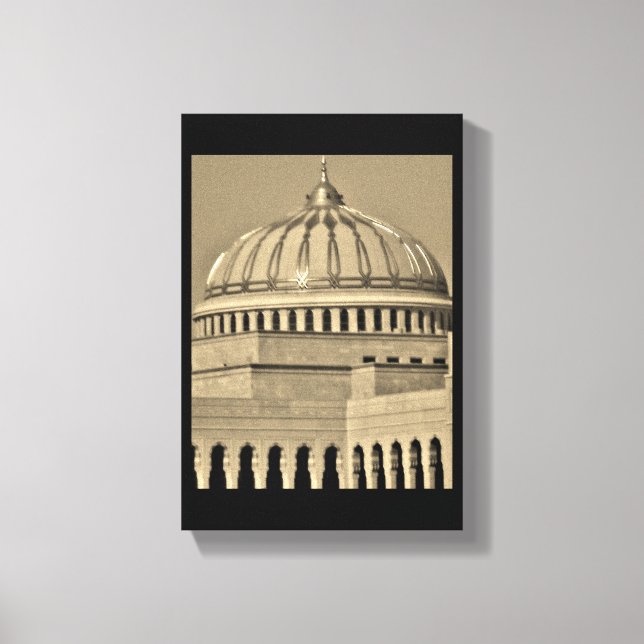 Riyadh Mosque Canvas Print (Front)