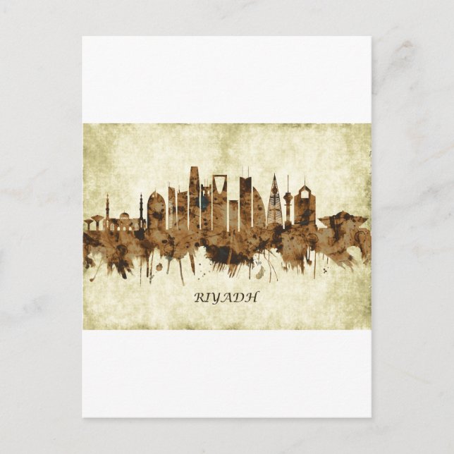 Riyadh Saudi Arabia Cityscape Holiday Postcard (Front)