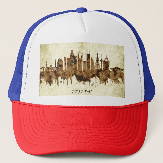 Riyadh Saudi Arabia Cityscape Trucker Hat (Front)