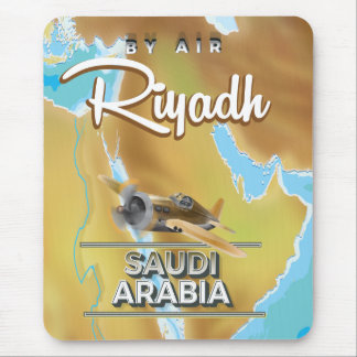 Riyadh Saudi Arabia vintage travel poster Mouse Pad