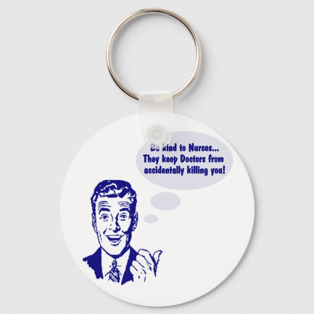 Riyah-Li Designs Be Kind To Nurses Keychain (Front)