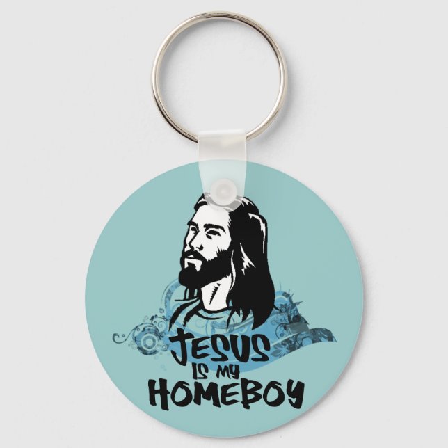 Riyah-Li Designs Jesus is My Homeboy Keychain (Front)