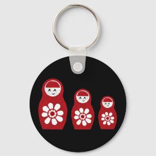 Riyah-Li Designs Nesting Doll Three Keychain