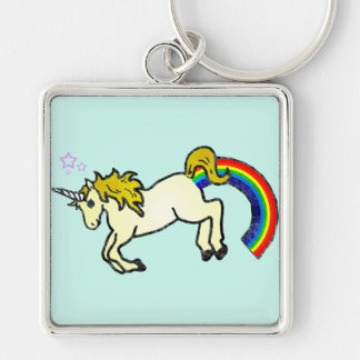 Riyah-Li Designs Rainbow Pooping Unicorn Keychain