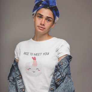 Riz Pour Vous Rencontrer T-Shirt Kawaii Sushi