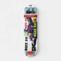 RIZZ  22   Skateboard, 7¾" Deck