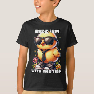 Rizz Em With The Tism Autism Awareness Funny Meme T-Shirt