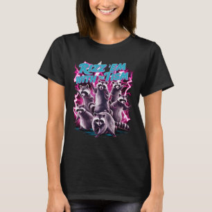 Rizz Em With The Tism Funny Meme Team Raccoon Auti T-Shirt