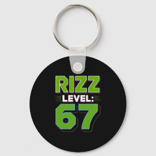 Rizz Level 67 Meme Shirt Youth Trend Six Seven 6 7 Keychain
