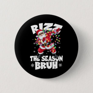Rizz The Season Bruh Christmas Rizzmas Santa Claus 2 Inch Round Button