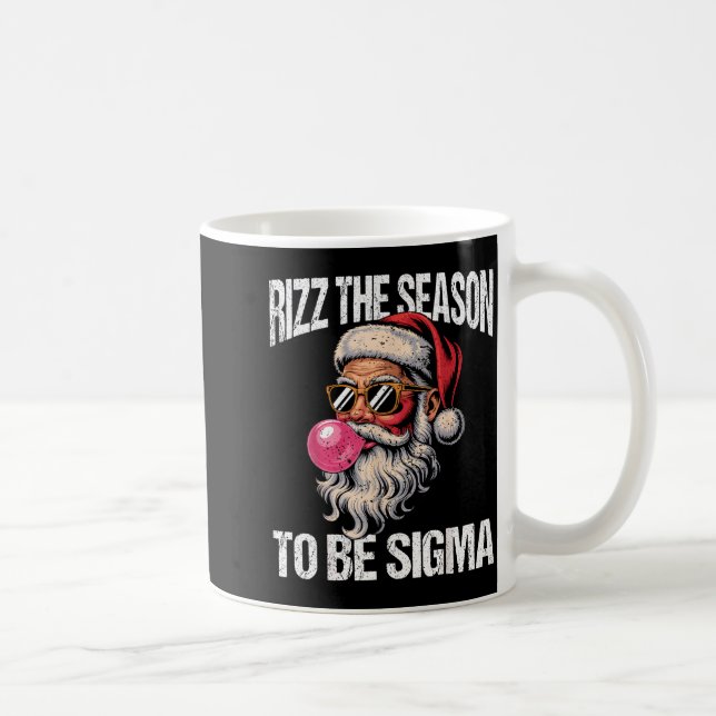 Rizz The Season To Be Sigma Santa Christmas Gen Al Coffee Mug (Right)