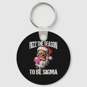 Rizz The Season To Be Sigma Santa Christmas Gen Al Keychain