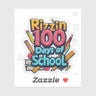 Rizzin 100 Days of School Gen Alpha Funny 