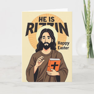 Rizzin Happy Easter Greeting Card