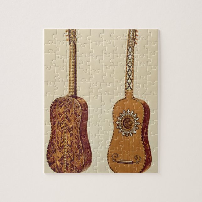 Rizzio Guitar, from 'Musical Instruments' (coloure Jigsaw Puzzle (Vertical)