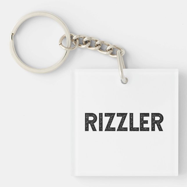 Rizzler Keychain (Front)